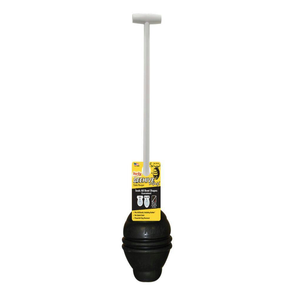 Korky BeeHIVE MAX Toilet Plunger with T-Handle