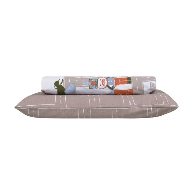 LENÇOL BERÇO 70 CM X 1,30 M COM 2 CRIAMUNDOS