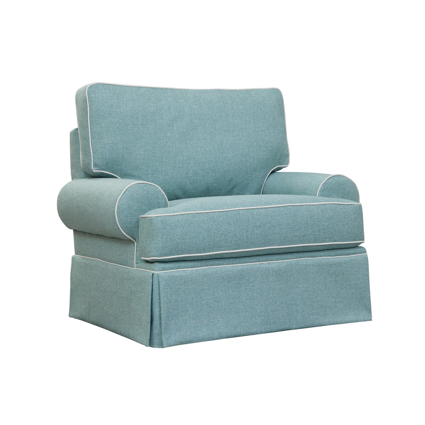 American Furniture Classics Model Coastal Aqua Series Upholstered Arm Chair