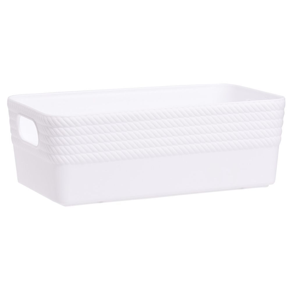 BoÎte plastique blanc 20x11xH7cm
