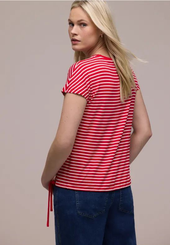 Dropped Shoulder Shirt mit Streifen