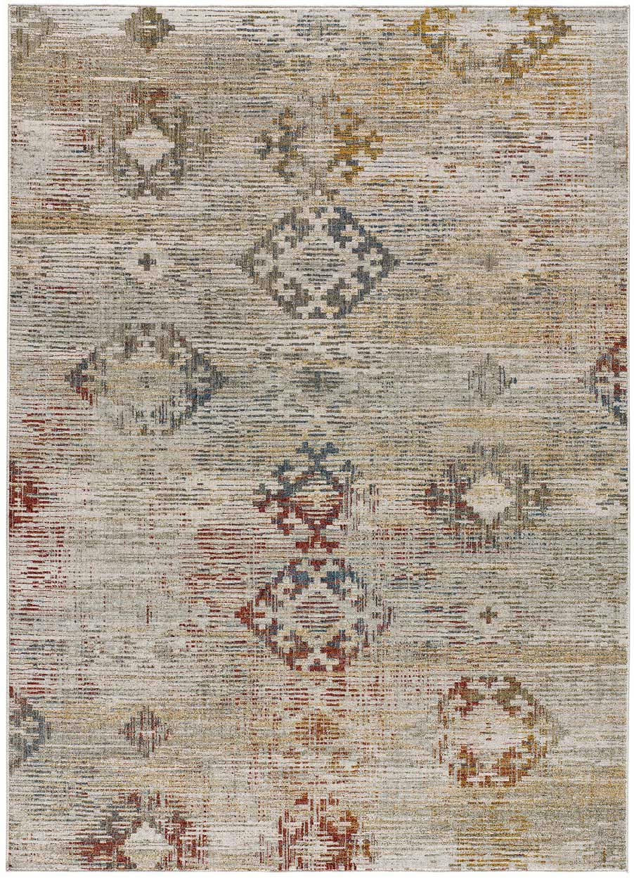 ANTHEA - Tapis en polyester de style vintage multicolore, 200X290 cm