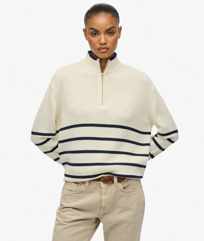 Knitted Half Zip Jumper