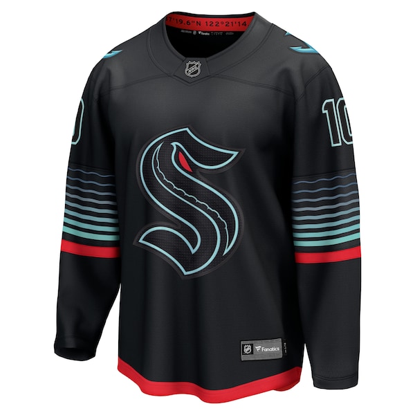 Matty Beniers Seattle Kraken  Alternate Breakaway Player Jersey - Black