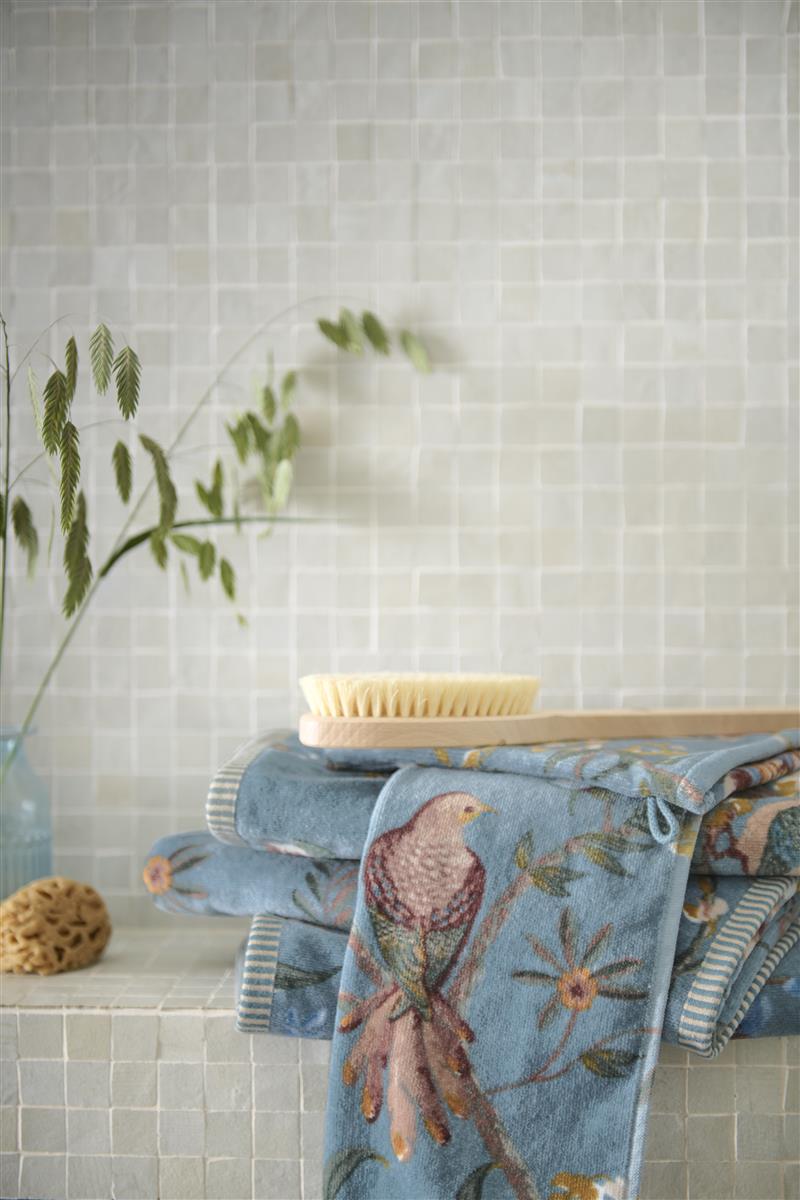 Pip Studio Secret Garden Gastendoek - set van 3 - 30x50 cm - Blauw