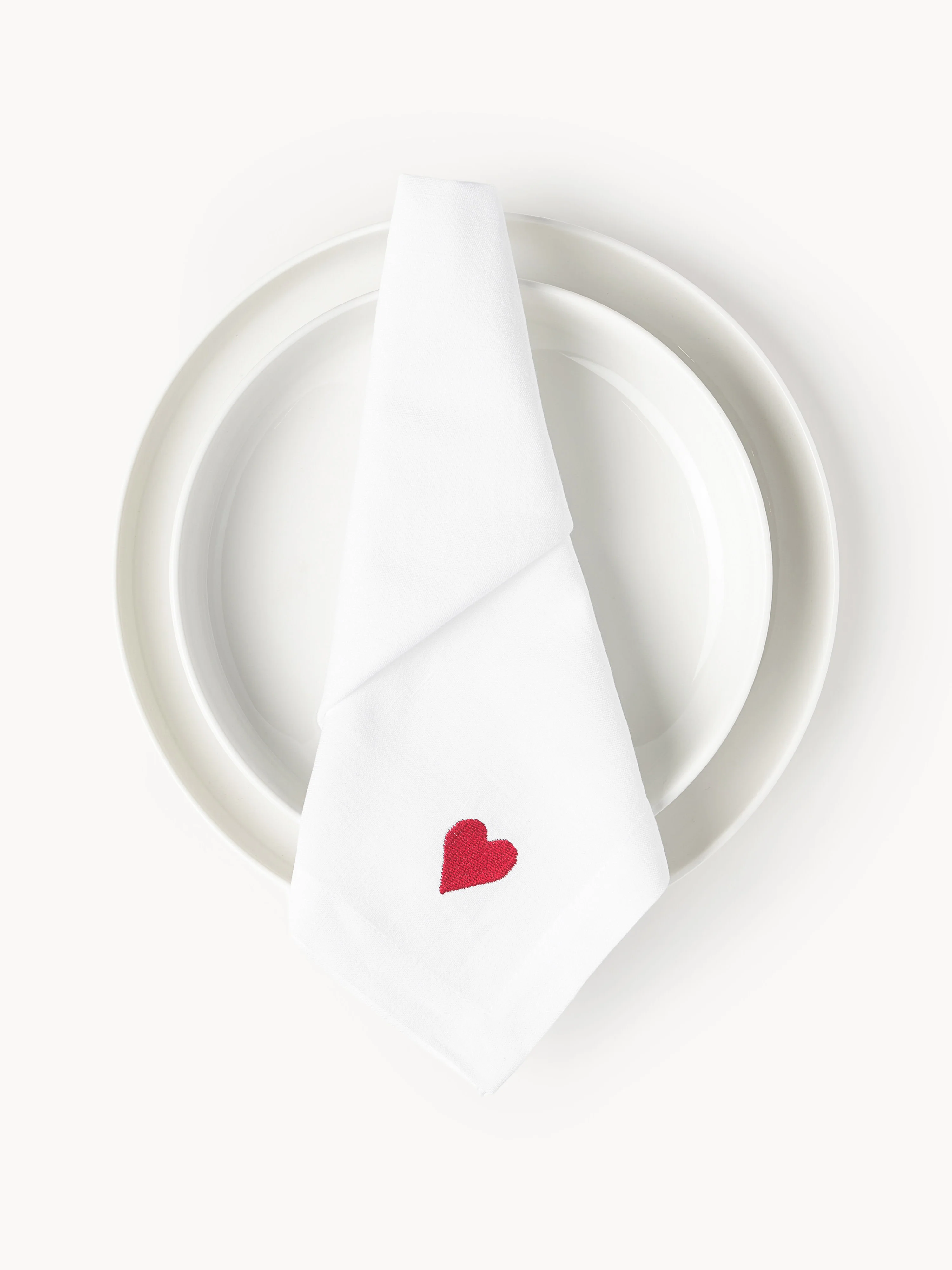 Leinen-Servietten Amore, 4er-Set