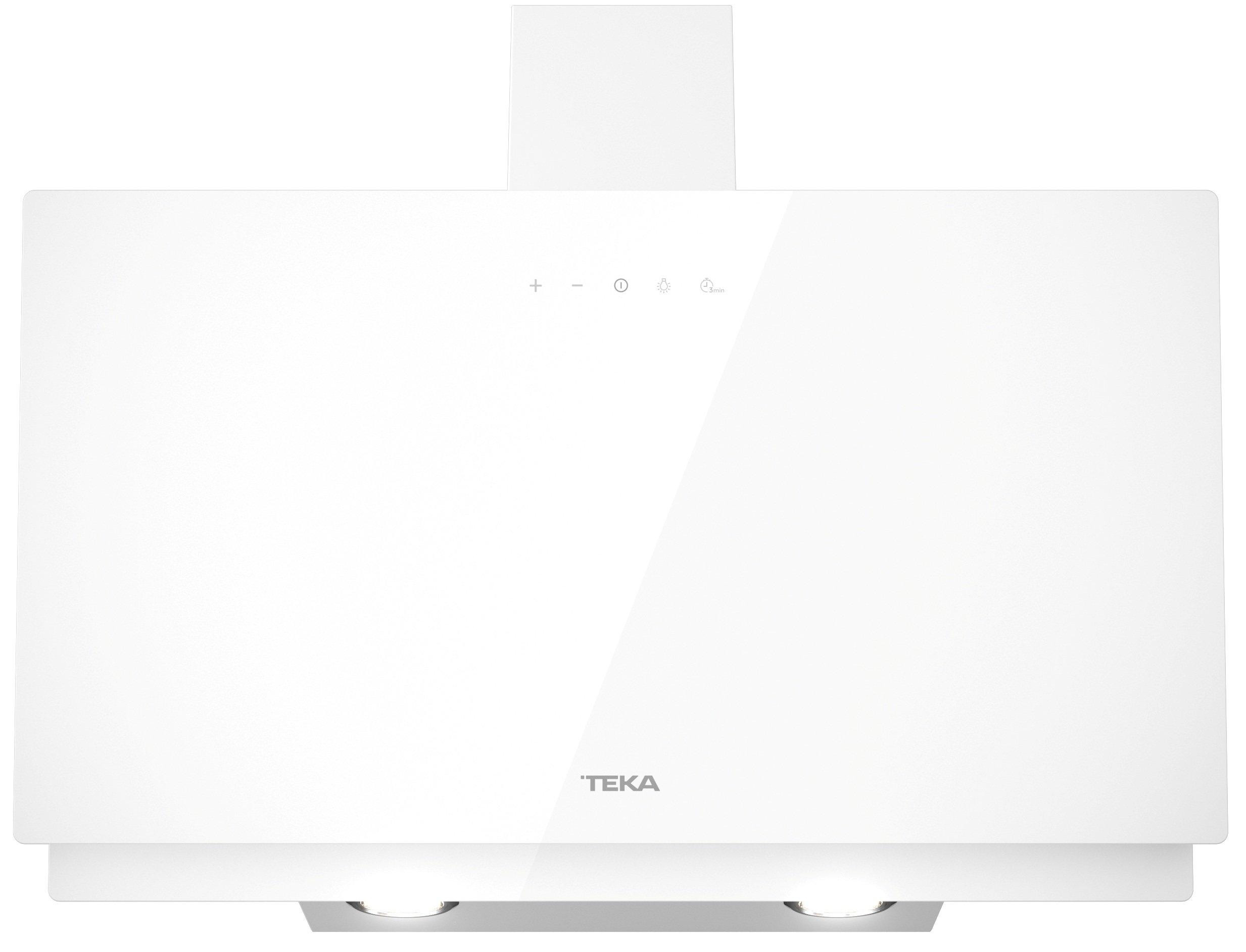 Okap przyścienny TEKA 70cm DVN 74030 WHT inox, białe szkło