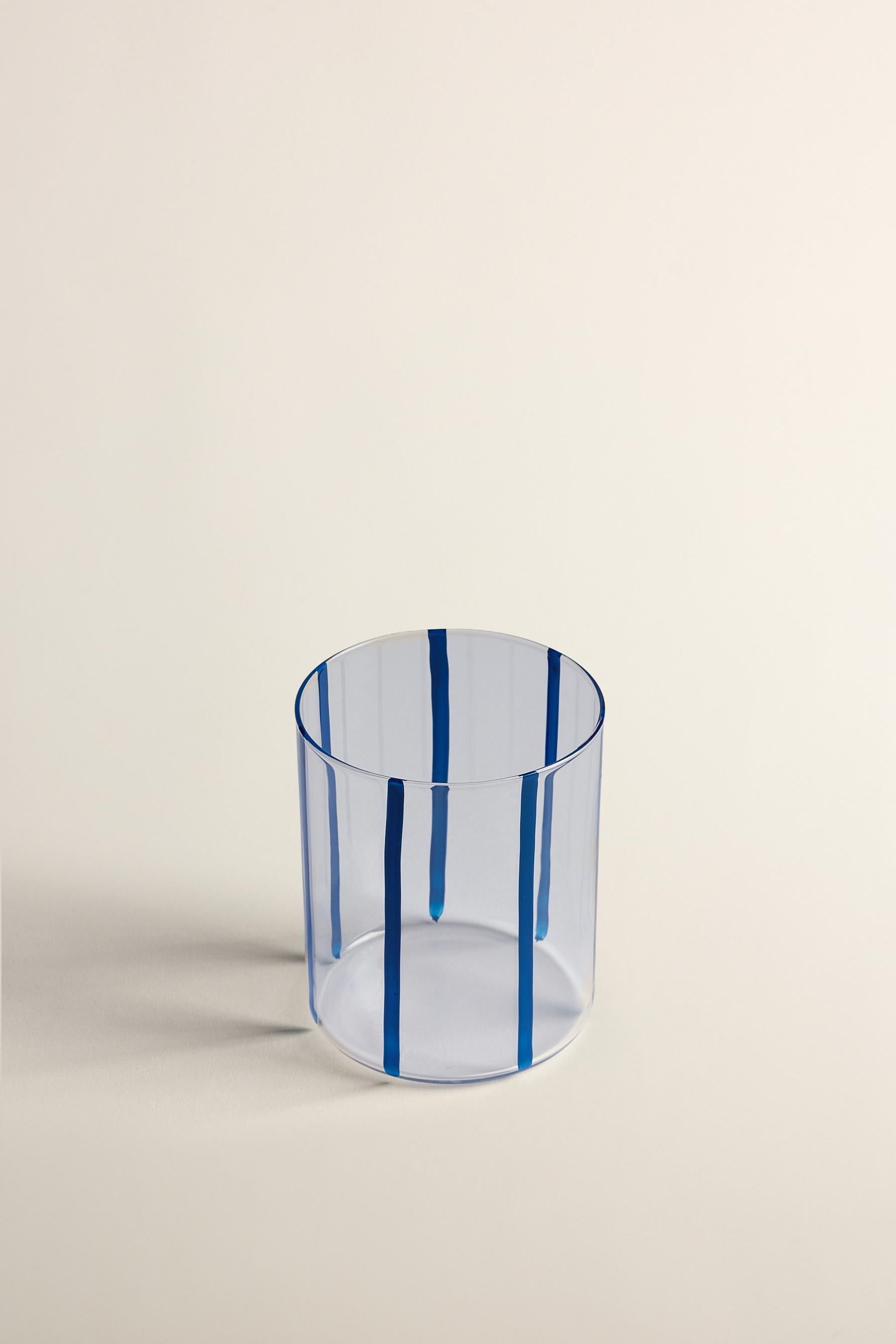 Vaso rayas borosilicato