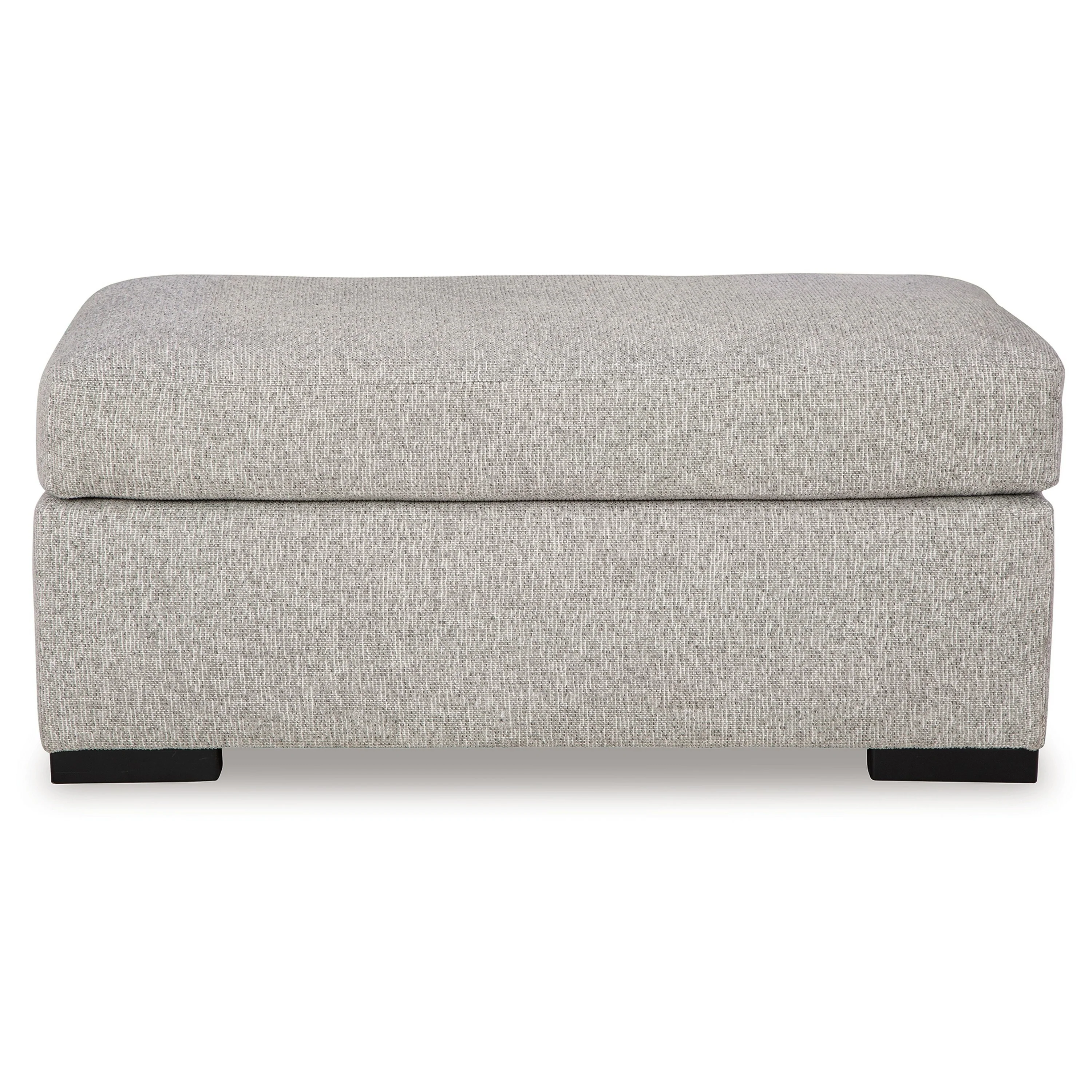 Marcy Ottoman, Low Profile Legs, Pewter Gray Next Gen Nuvella 44 Inch