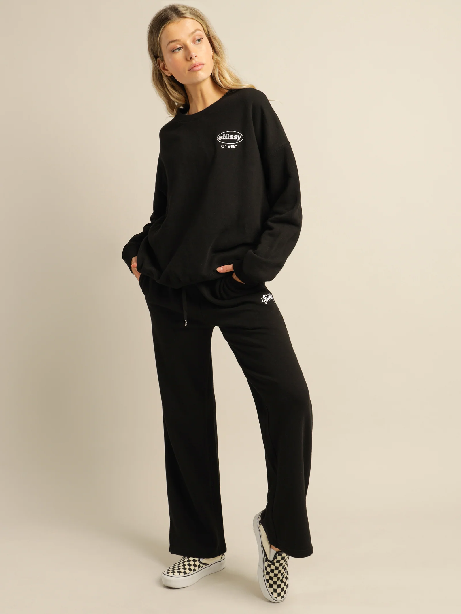 Stock Wide Leg Trackpants
