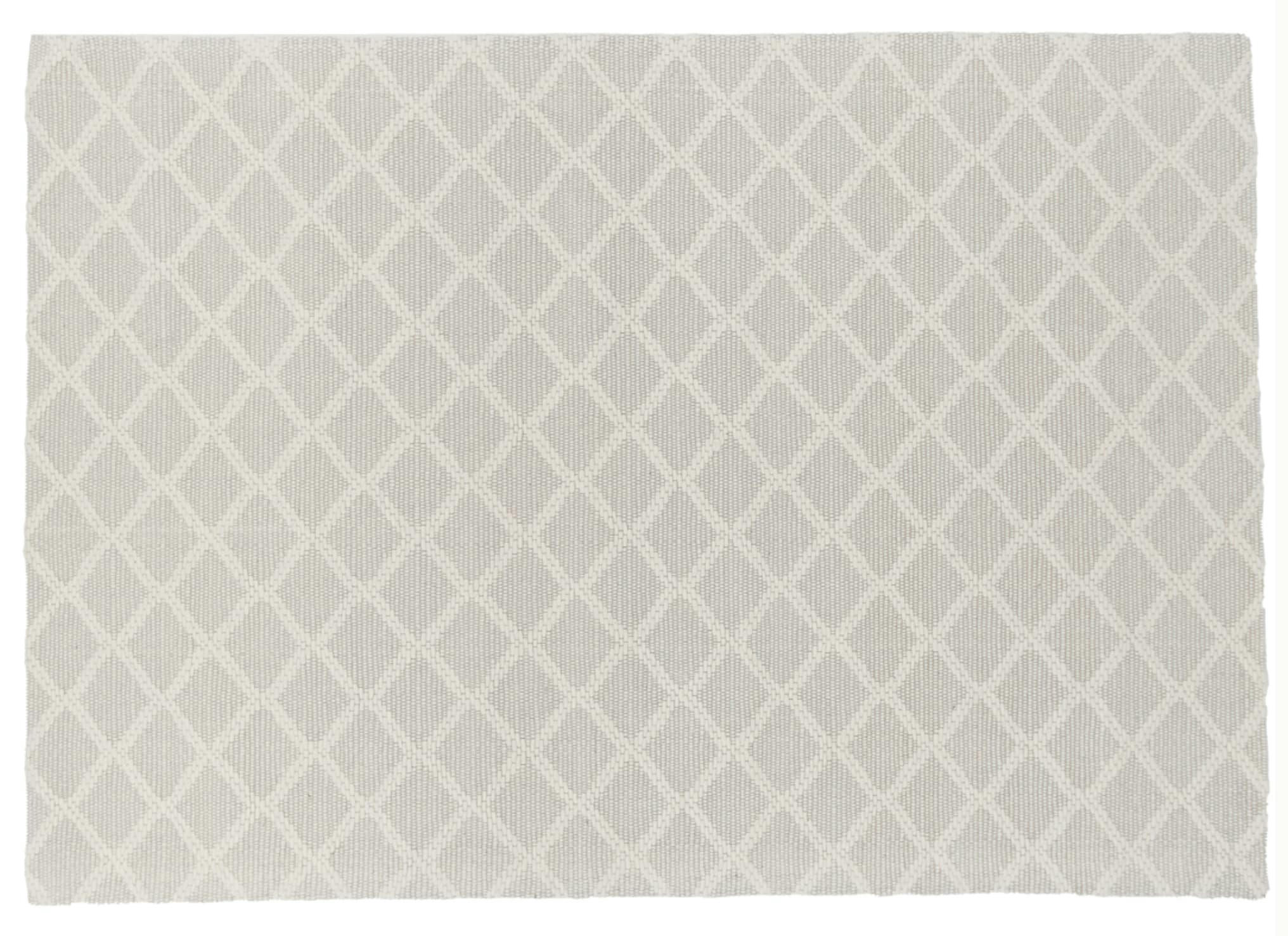 - Tapis en laine design scandinave Cloudy, blanc cassé – 160x230
