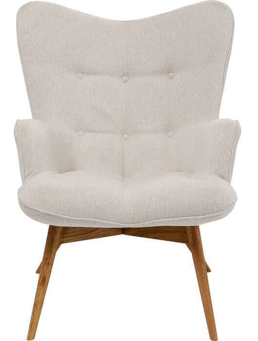 Kare Design Vicky Fauteuil - Stof Cream