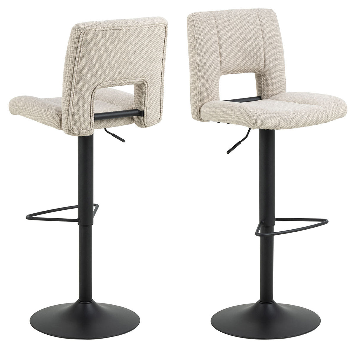 Rebellenclub Barkruk Njor - Set van 2 - Beige