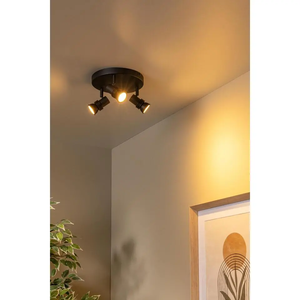 Lucide KIANTI Plafondspot - Zwart