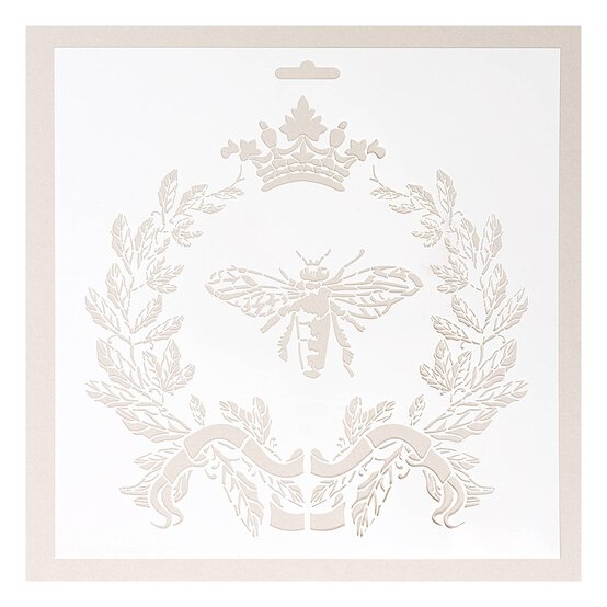 Queen Bee Stencil 25cm x 25cm