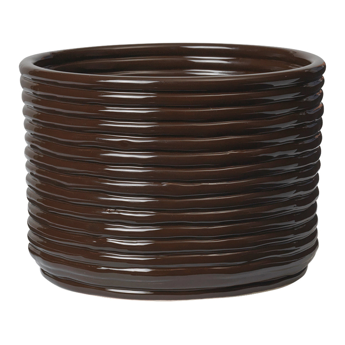Ferm Living Corduroy Bloempot - Carob Brown
