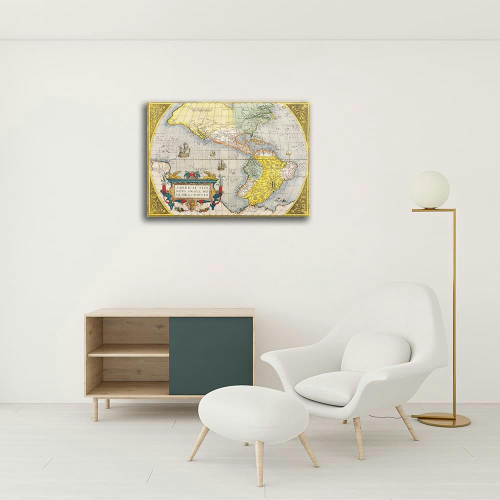 - Tableau cartographie ancienne carte No.50 40x50cm
