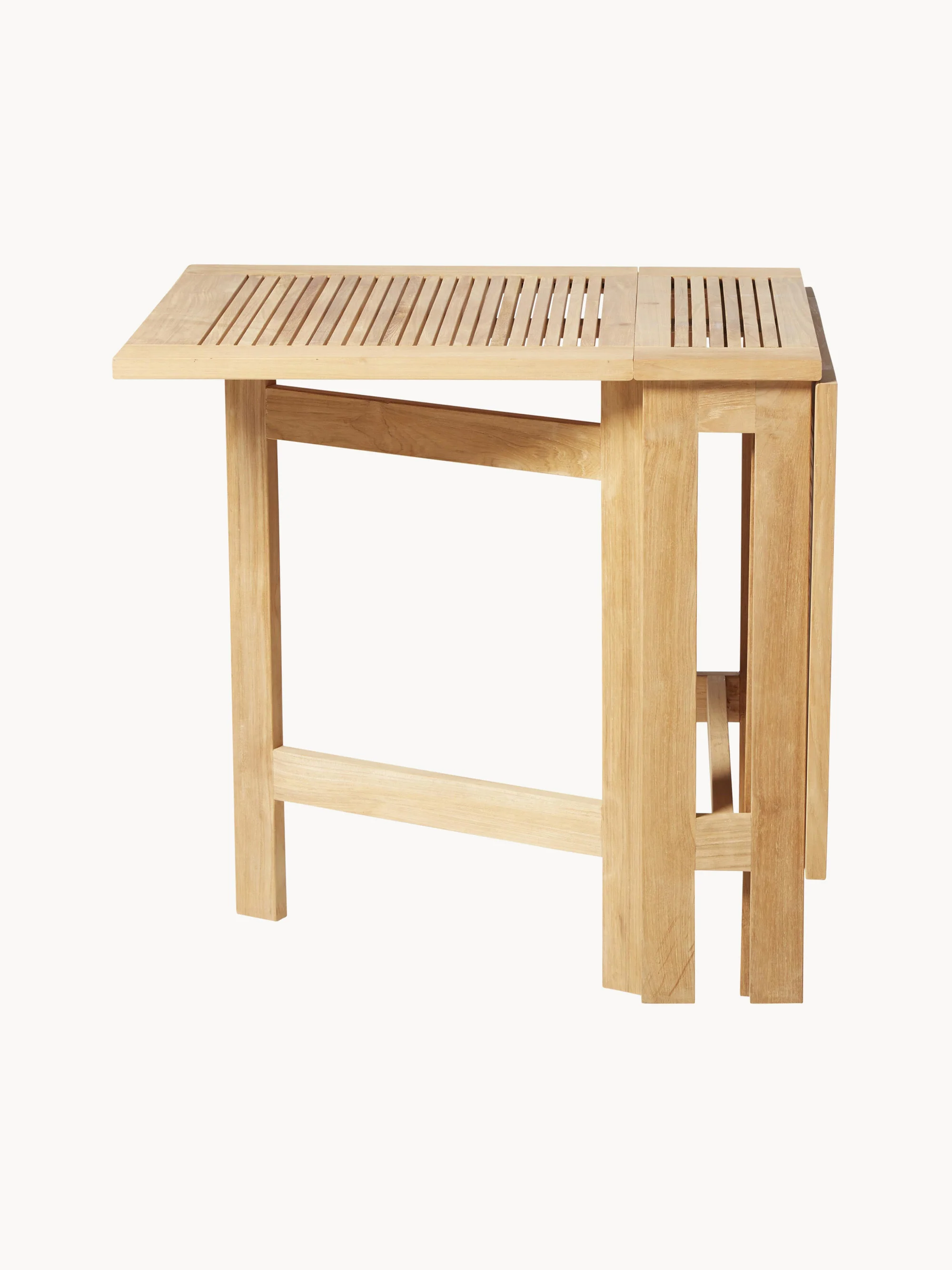 Klappbarer Gartentisch Butterfly aus Teakholz