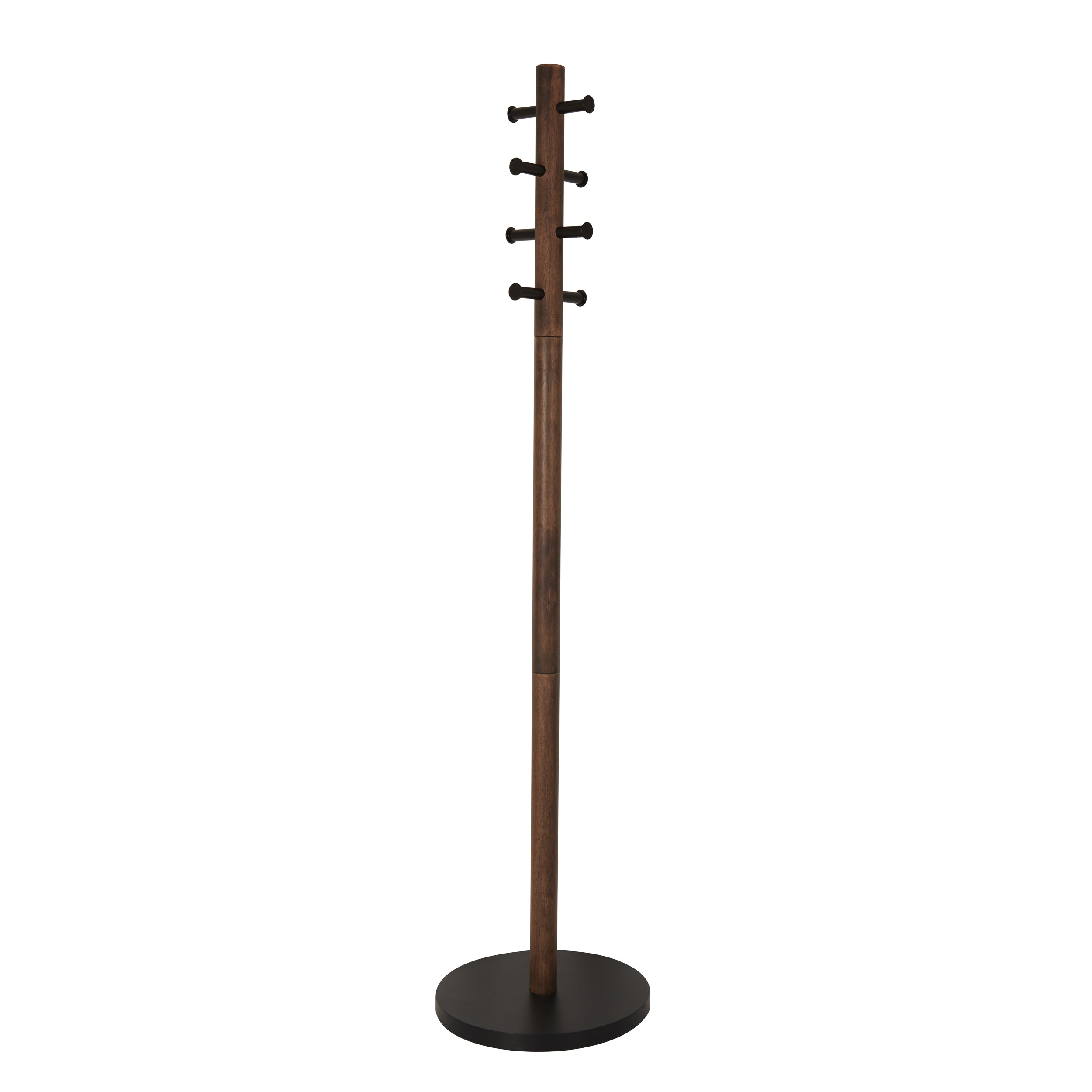 Umbra kapstok Pillar - 40 x 40 x 168 cm - Zwart/walnoot