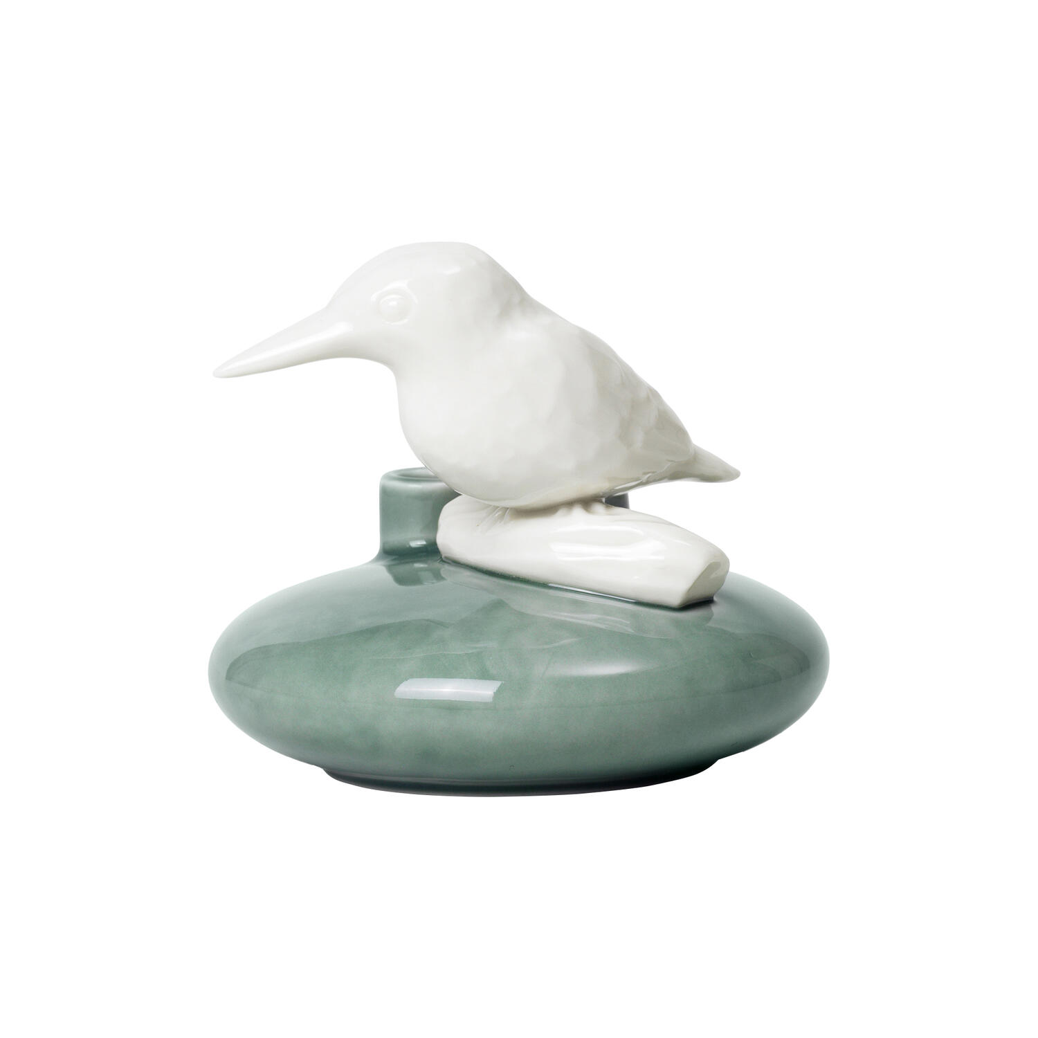 Sweet Stories Kingfisher vase, peacock