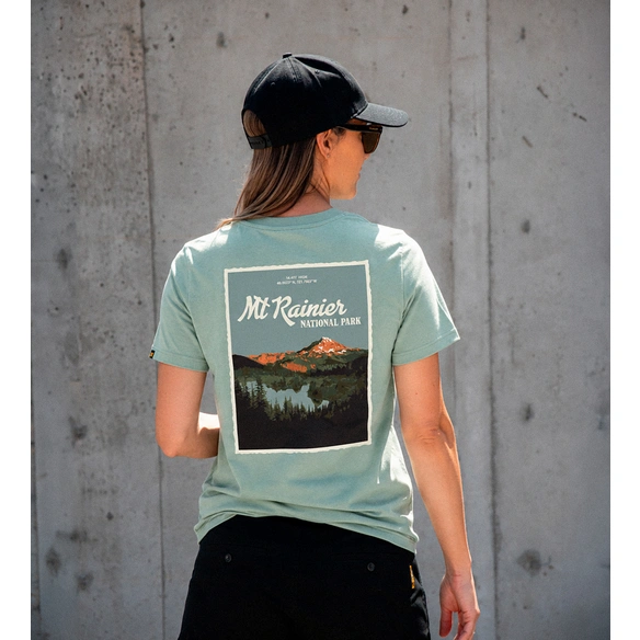 T-Shirt, Gr. XL, Eisberggrün meliert