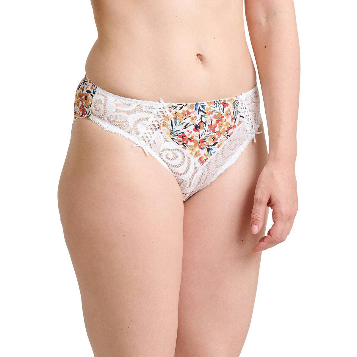 Slip dentelle et microfibre Amelie Print