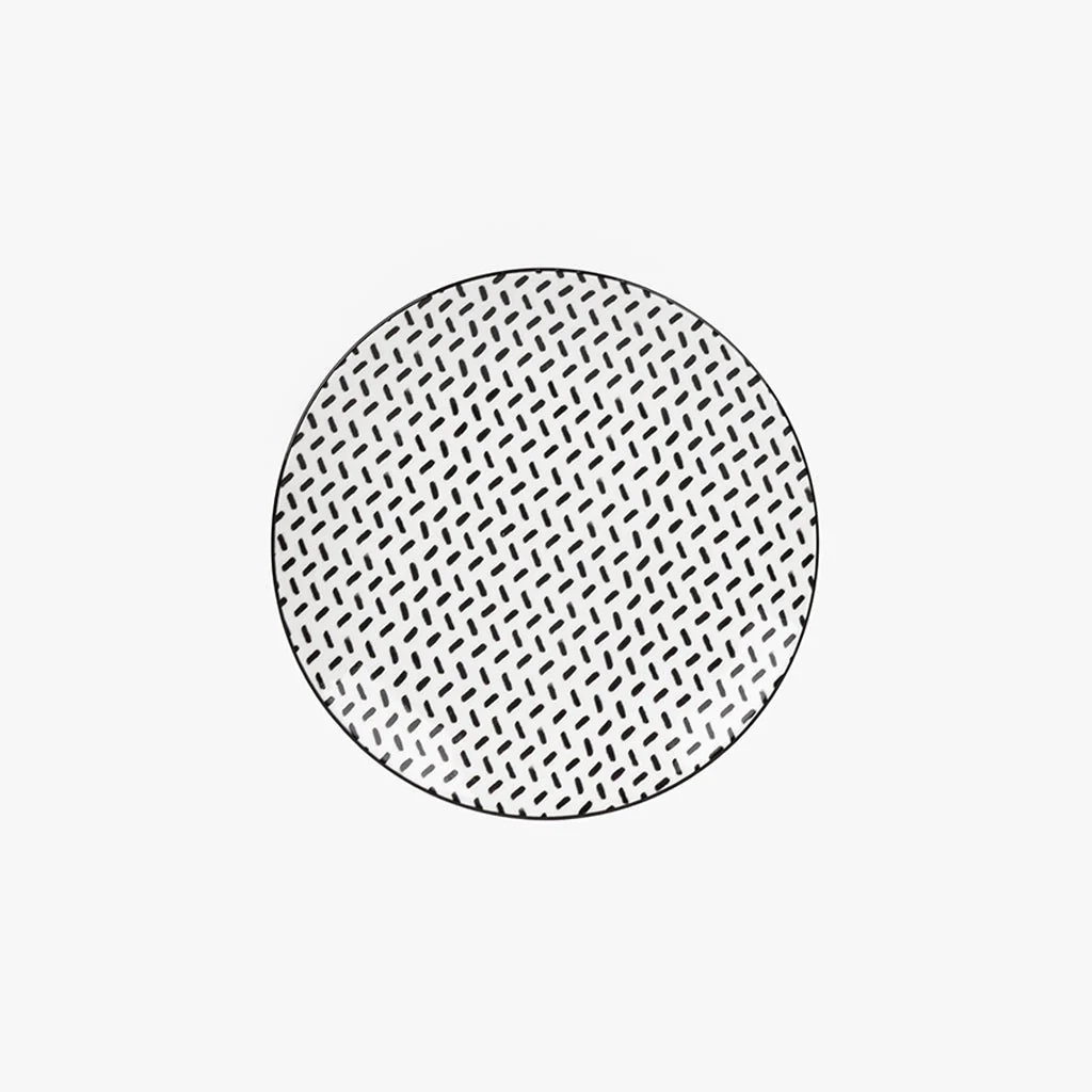 Prato de Sobremesa Traço Preto ASIA