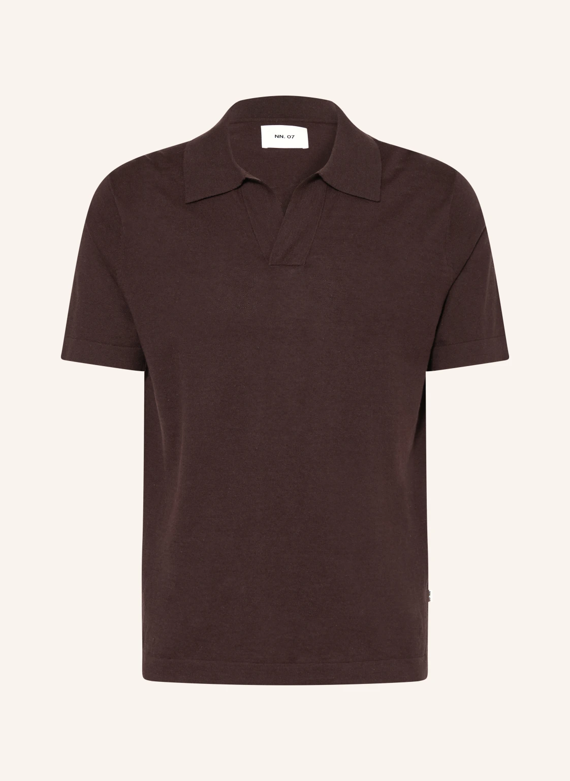 NN.07 Strick-Poloshirt RYAN mit Leinen
