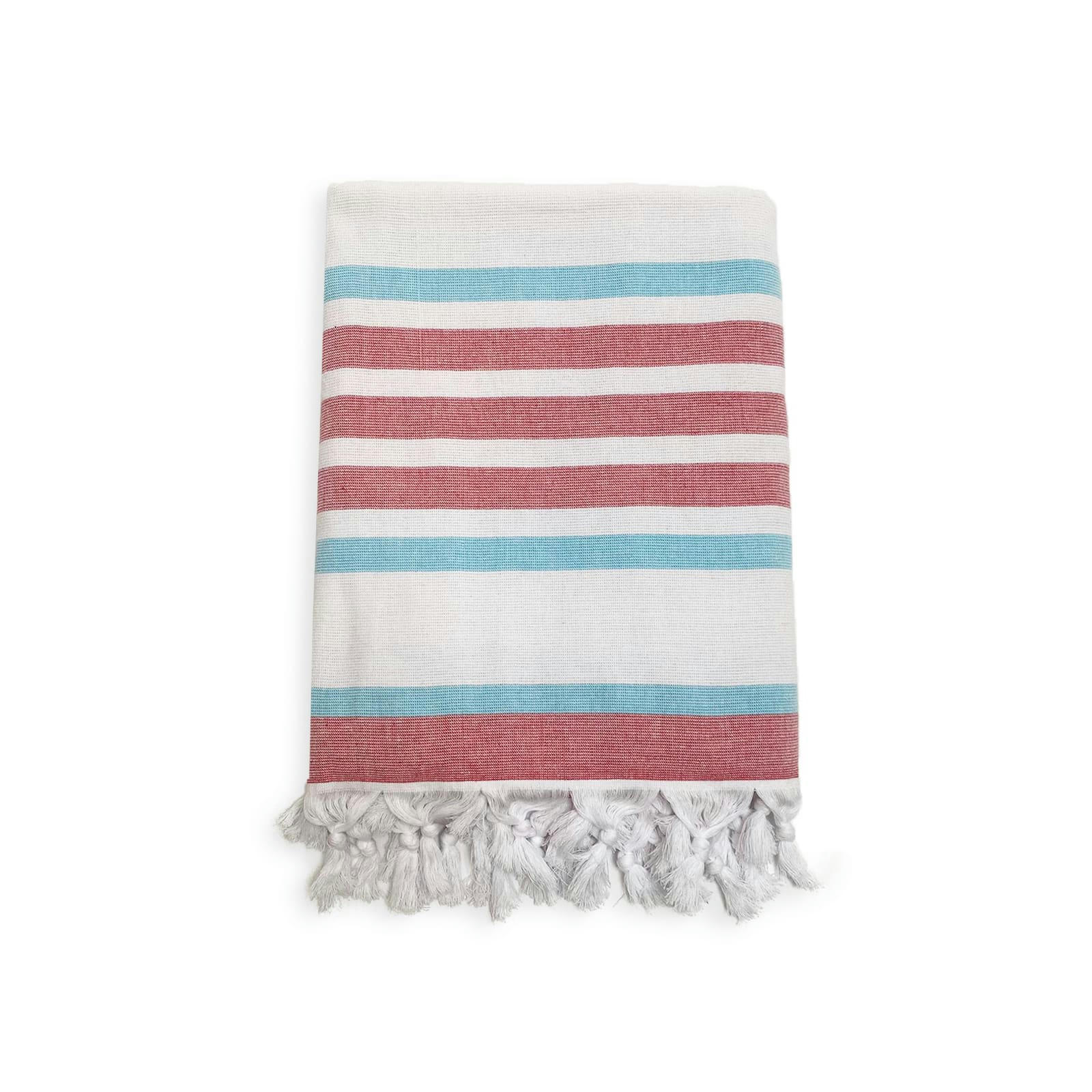 DOUBLÉE ÉPONGE - Fouta doublée éponge "Latigo" Paradise 140x180 340g/m²