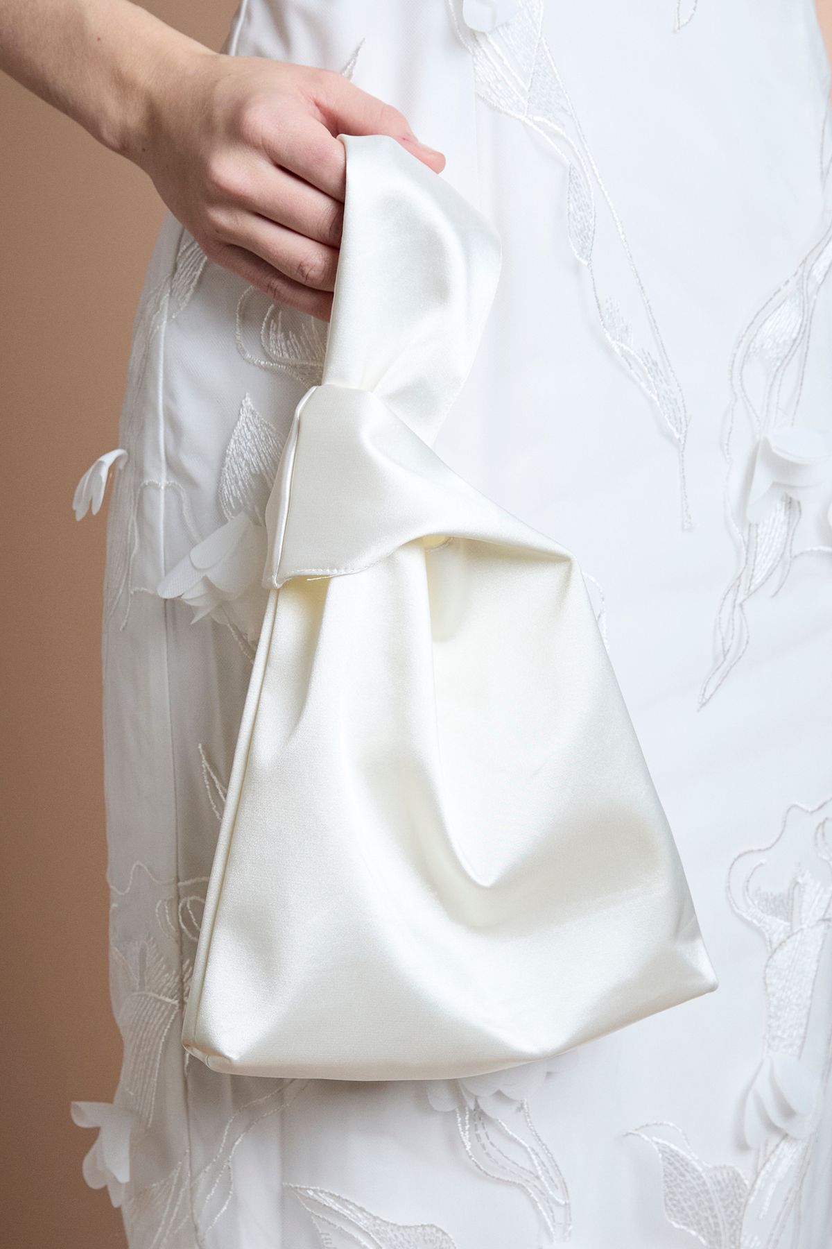 Coast Bridal Sandra Satin Wristlet Pouch