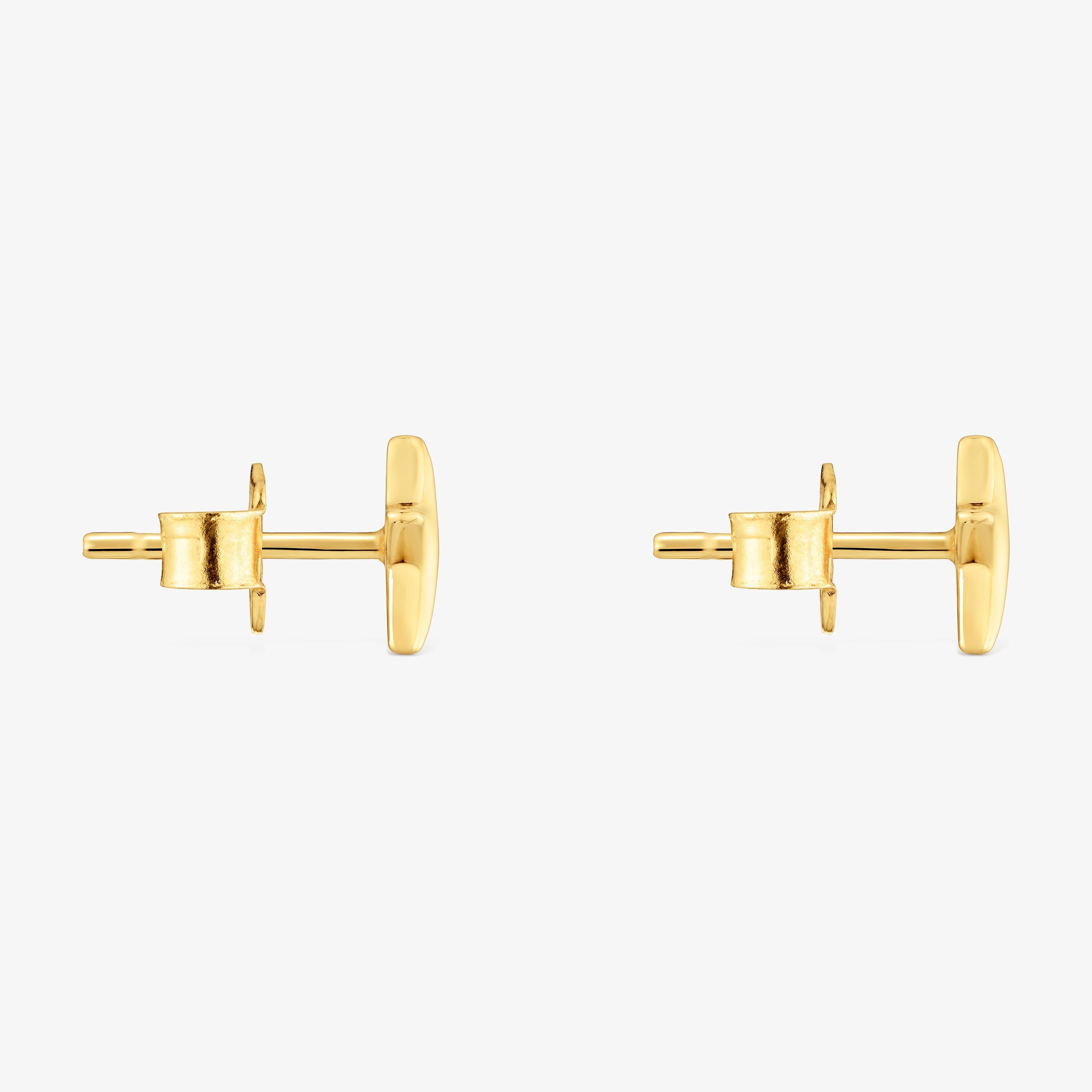 Pendientes estrella con baño de oro 18 kt sobre plata TOUS Motivos