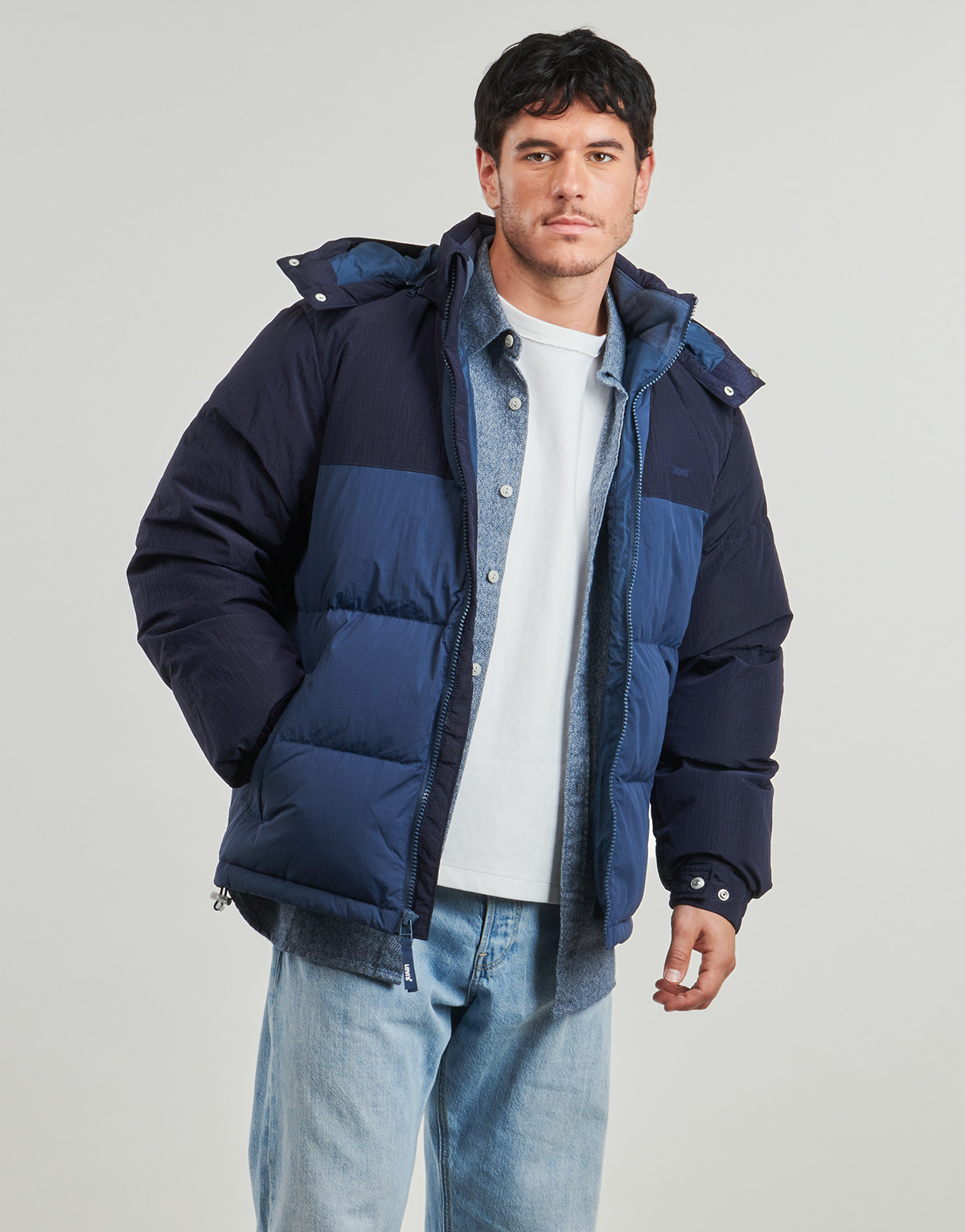 Levi's - ROCKRIDGE SHORT PUFFER - Marine / Blue