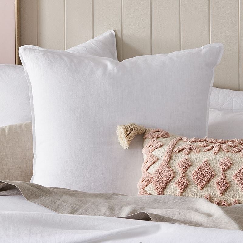 Vintage Washed Linen White Pillowcase