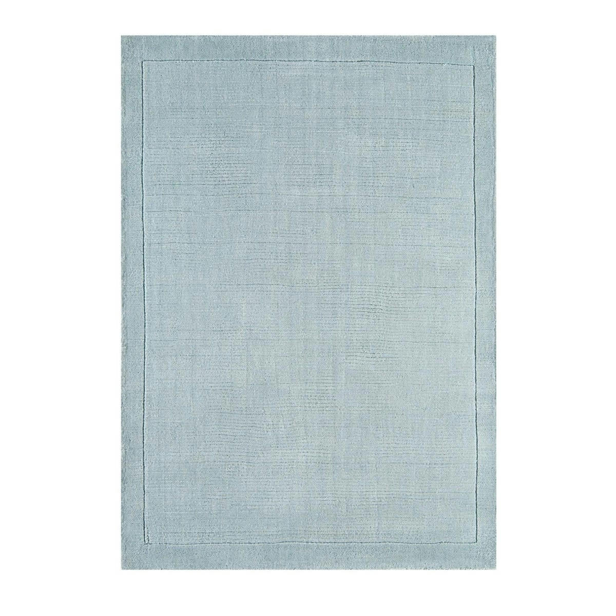 CANDY - Tapis tufté main en Laine Bleu gris 60x120 cm