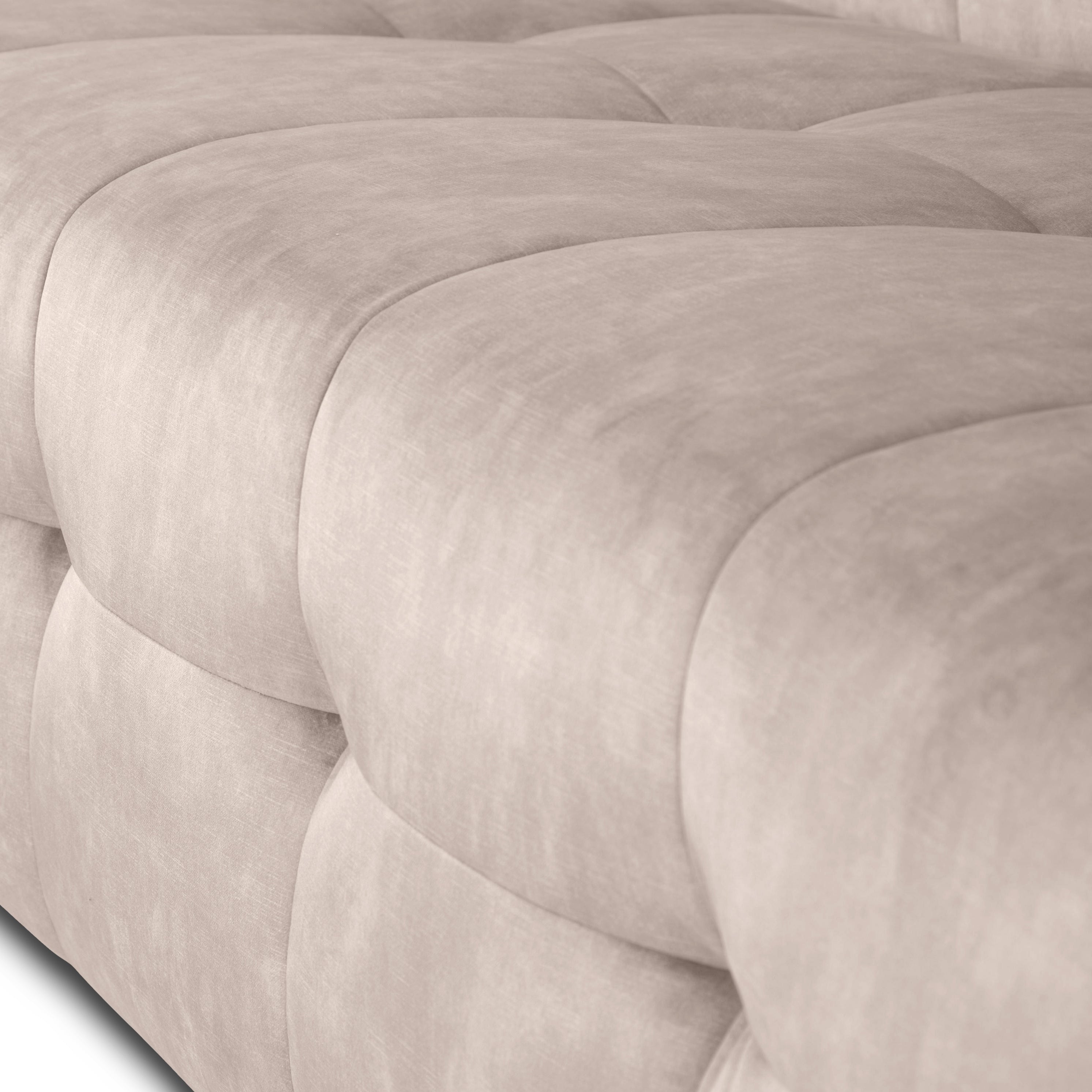 by fonQ Wies 4,5-zits Hoekbank Links - Fluweel - Taupe