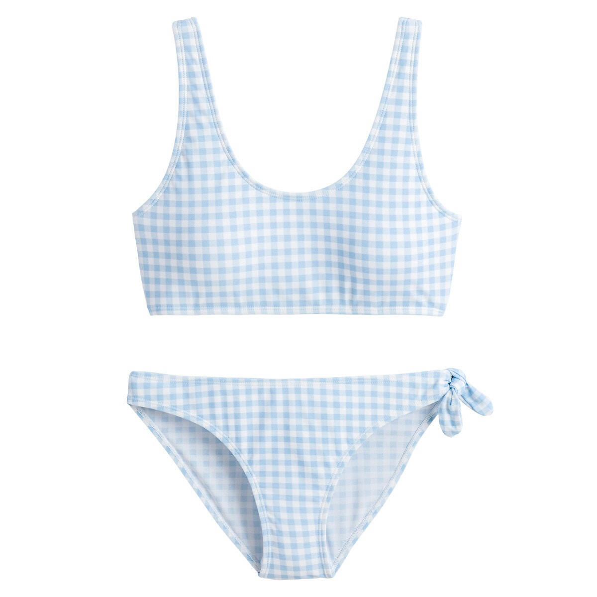 Maillot de bain 2 pièces à carreaux