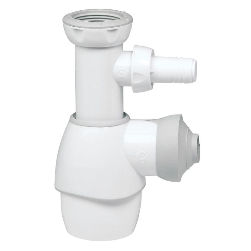Siphon tout-en-1 avec prise pour machine à laver WIRQUIN