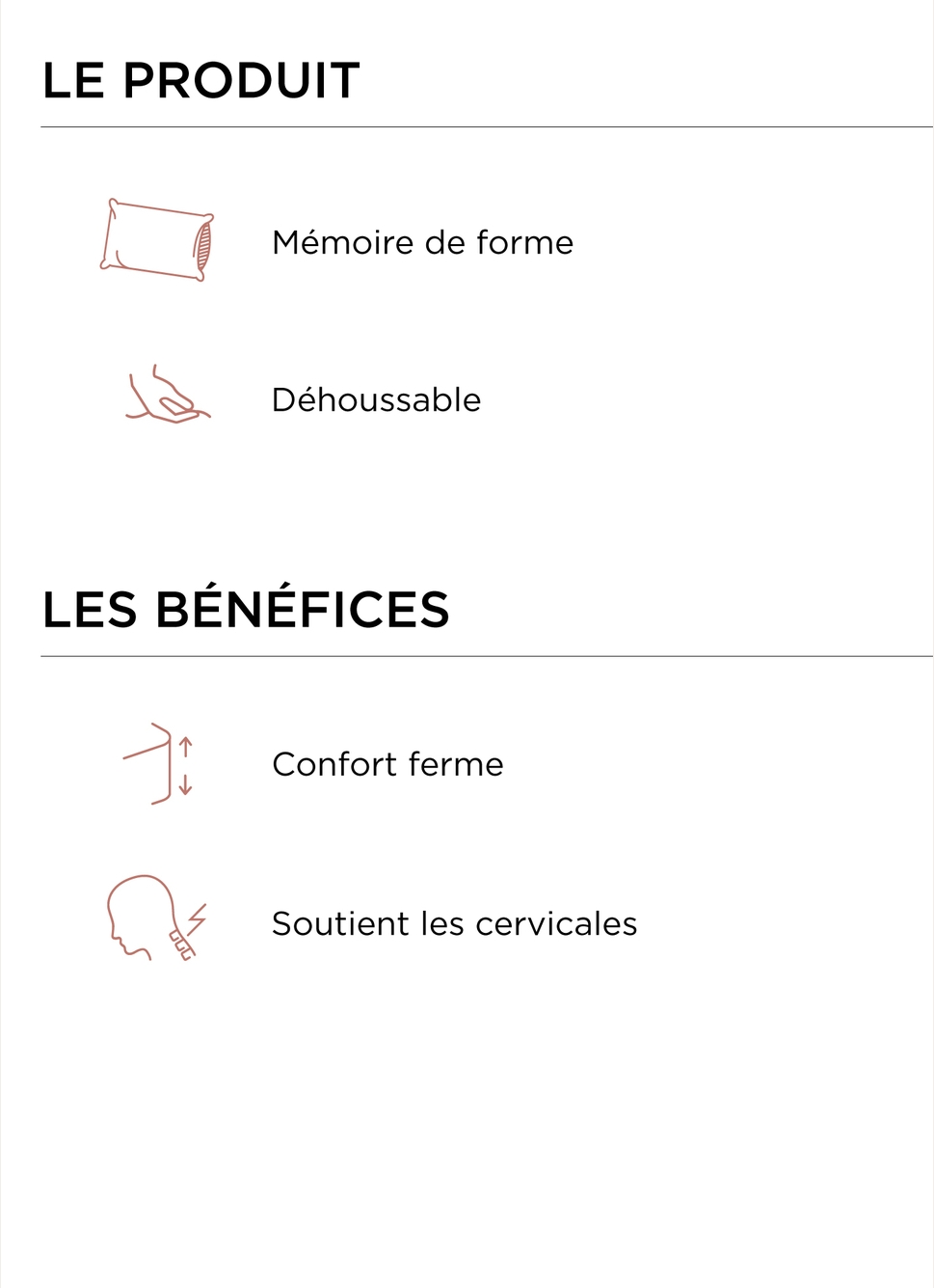 OREILLER RECTANGULAIRE à MÉMOIRE DE FORME - DODO BLANC