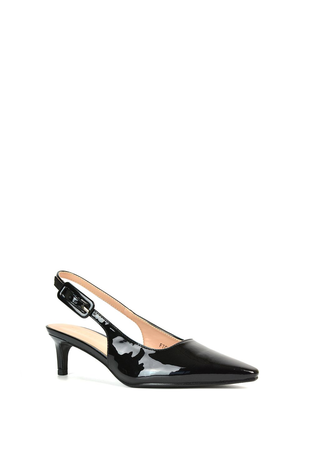 XY London Kelly' Kitten Heel Court Shoes With Slingback
