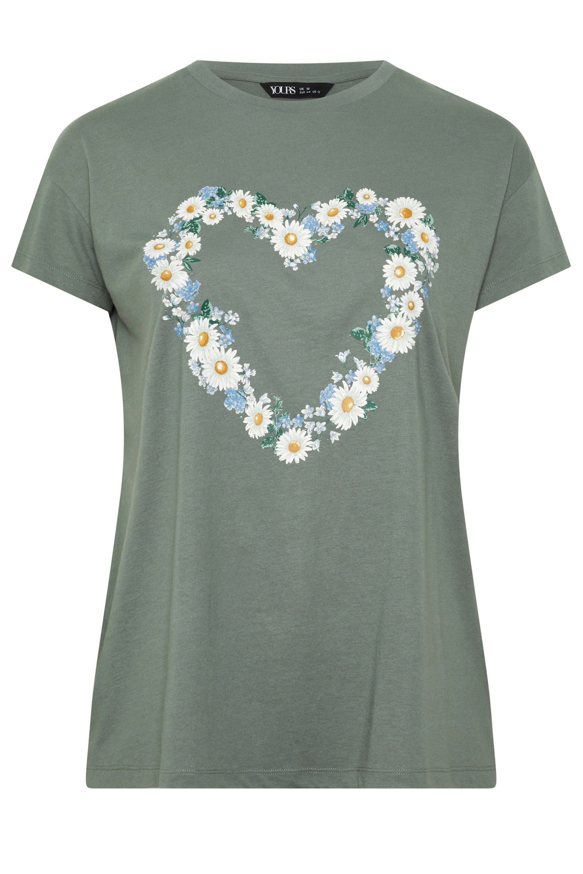 Yours Daisy Heart T-Shirt
