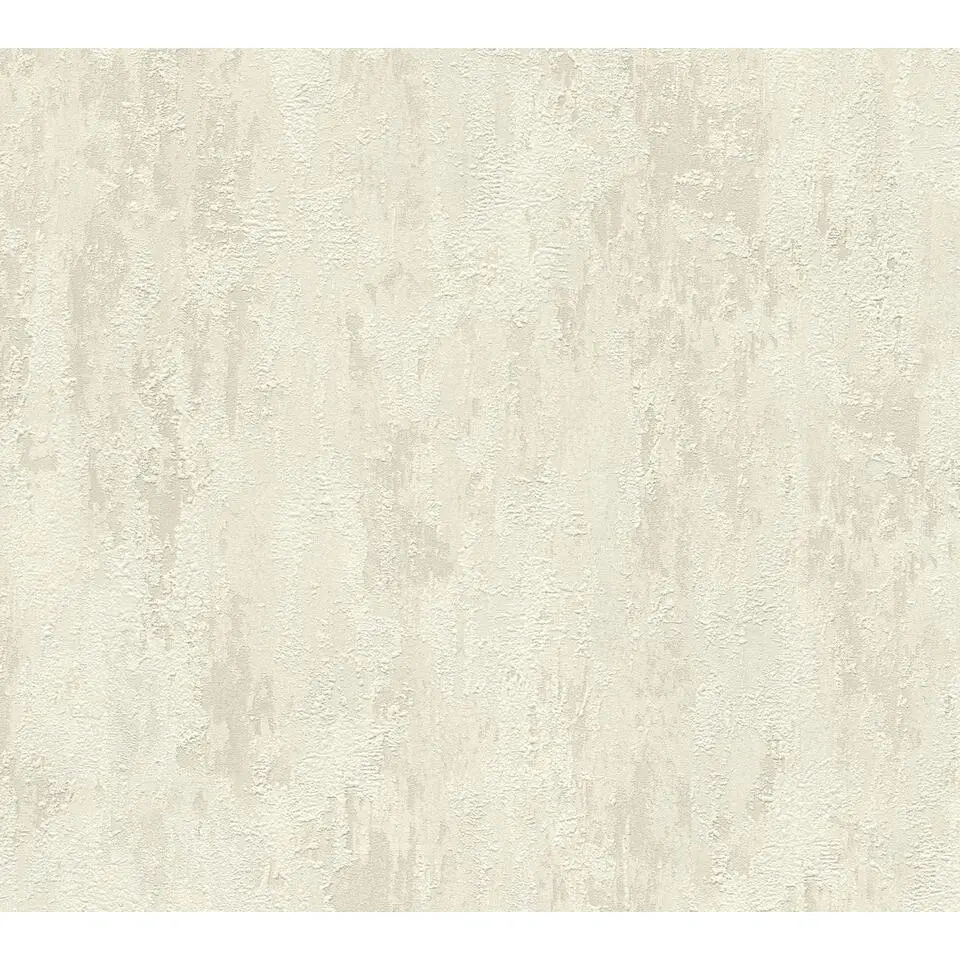 A.S. Cr&eacute;ation behang geschilderd effect beige, cr&egrave;me en goud - 53 cm x 10.05 m