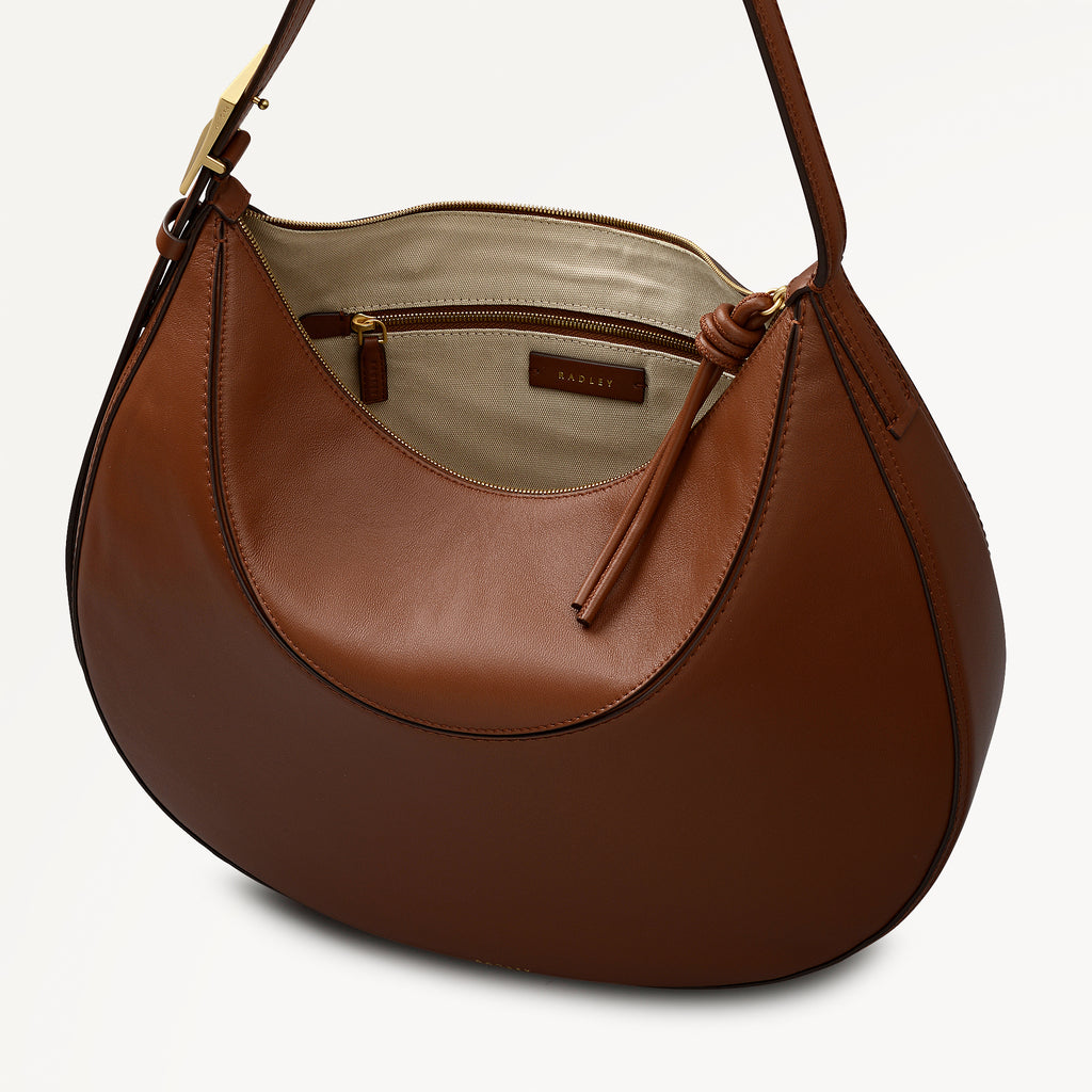 Bliss Crescent - Large Ziptop Shoulder Bag
