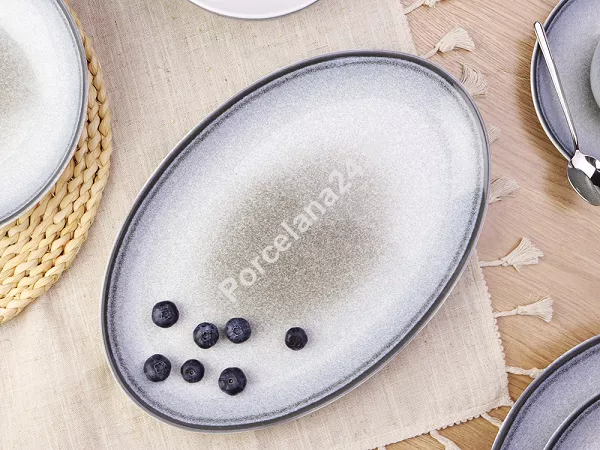 Serwis obiadowo - kawowy na 6 osób (32 el.)Bogucice - Rea Grey 1215