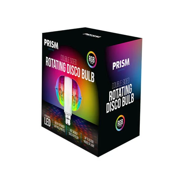 Prism Double Sided Rotating Disco Bulb