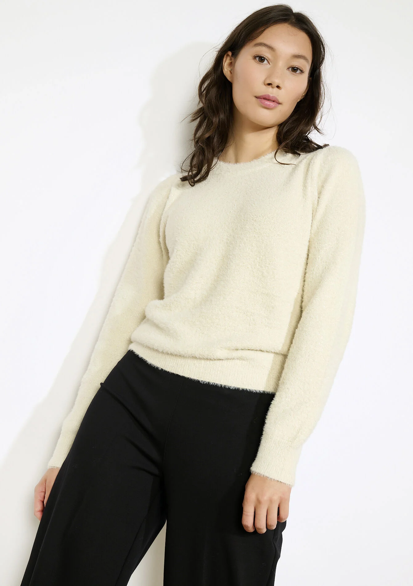 Zachte gebreide trui