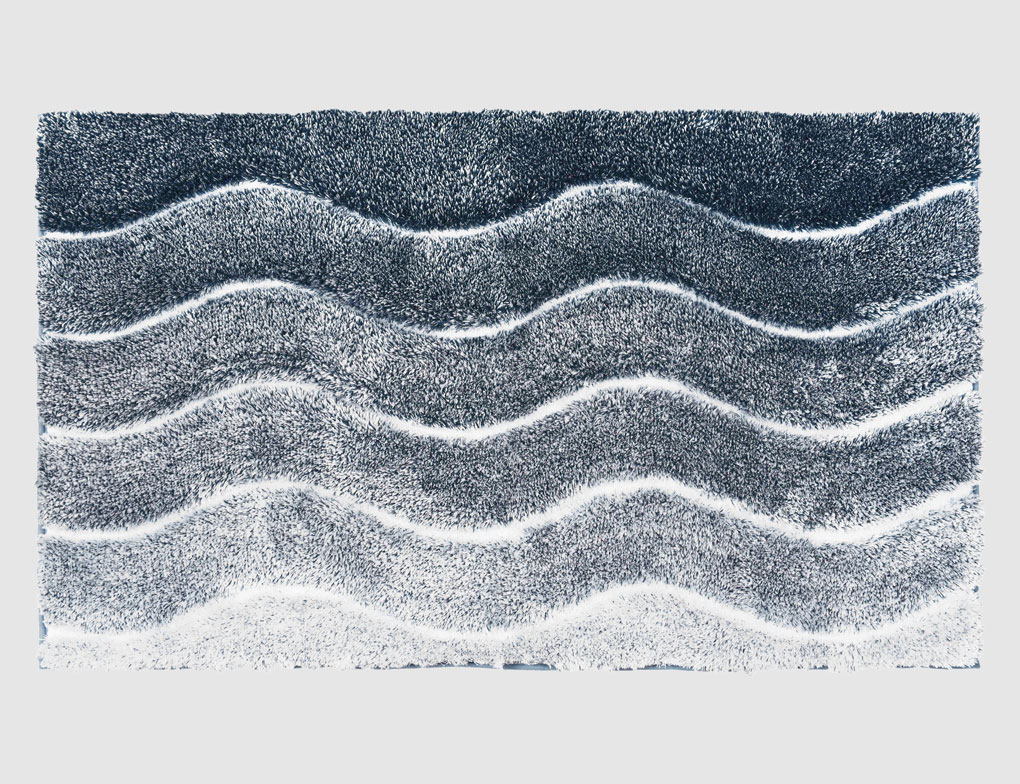 Badteppich Welle Blau
