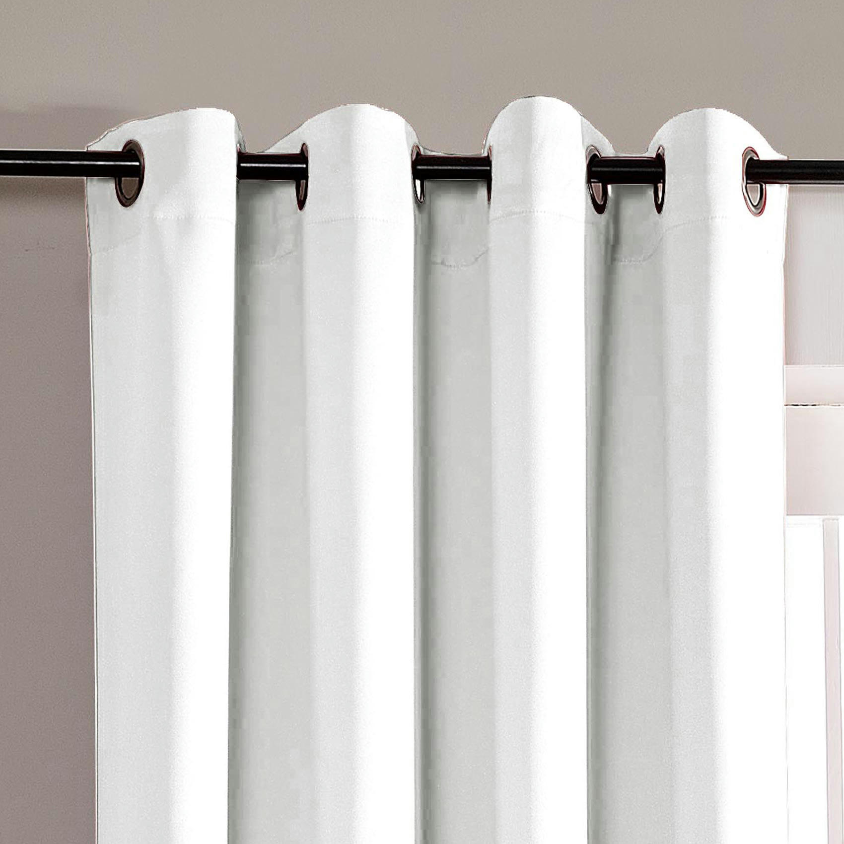 - Rideau occultant pour chambre et salon blanc