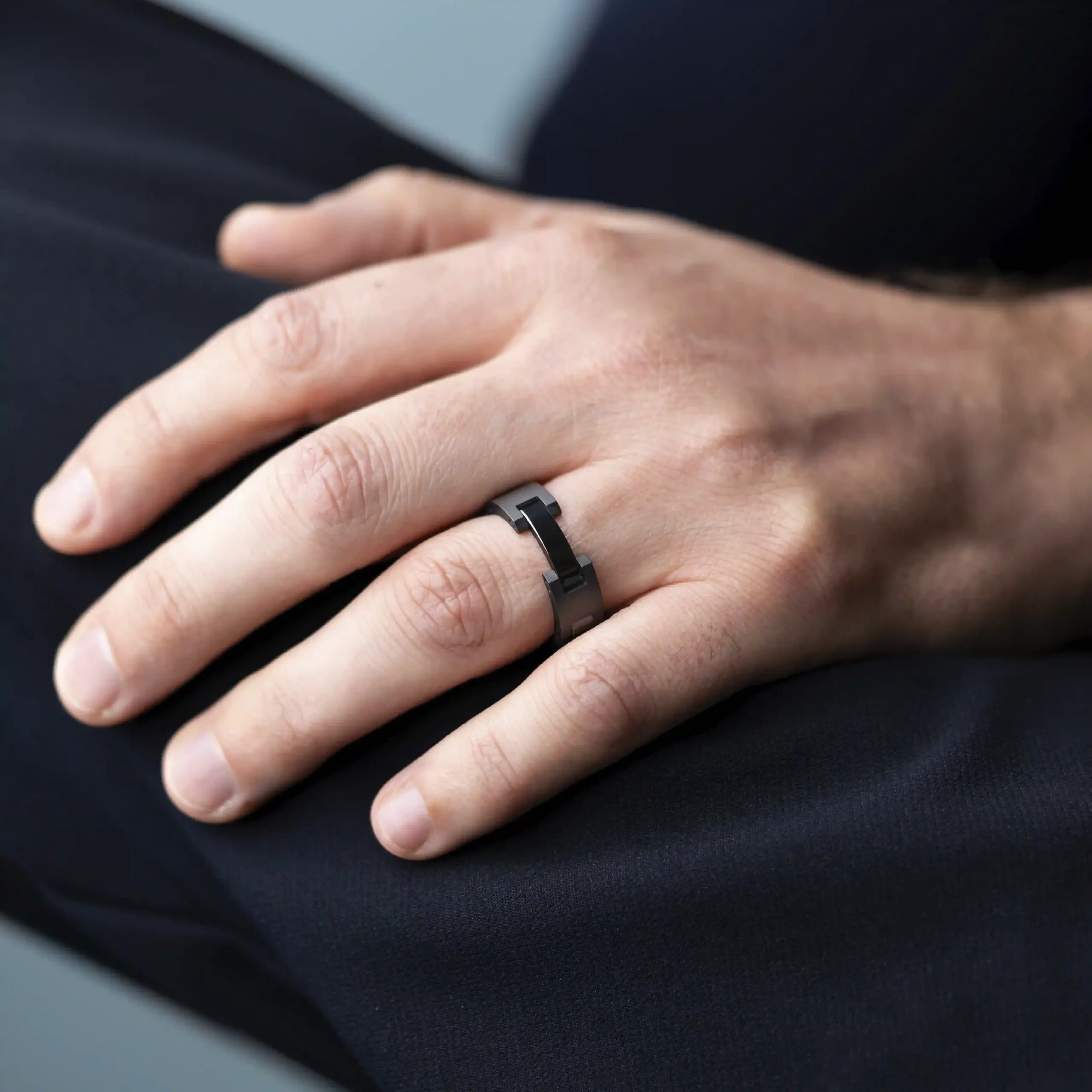 BAGUE CAP CAMARAT – CÉRAMIQUE NOIRE