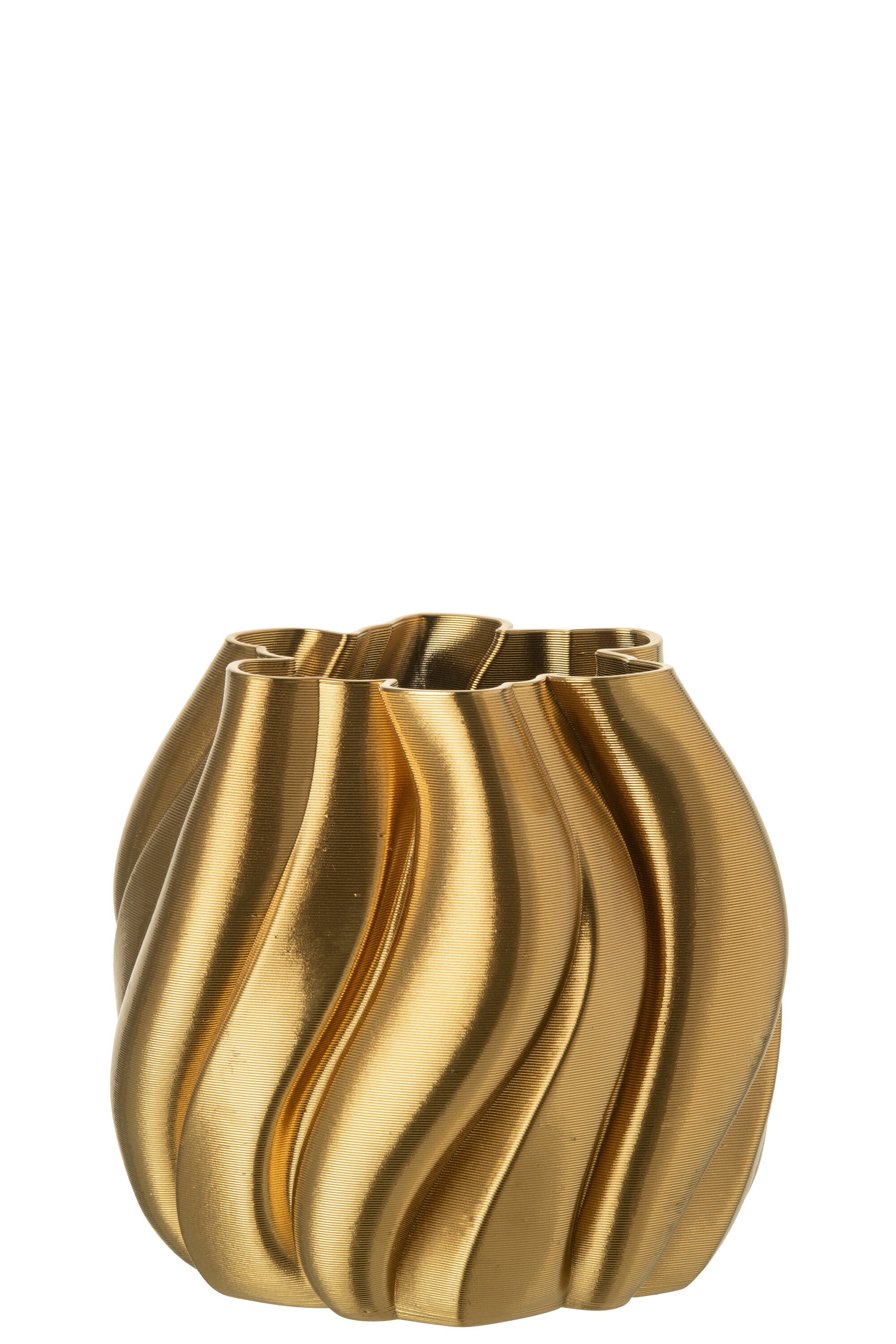 J-Line vaas 3D Print Onregelmatig - porselein - goud