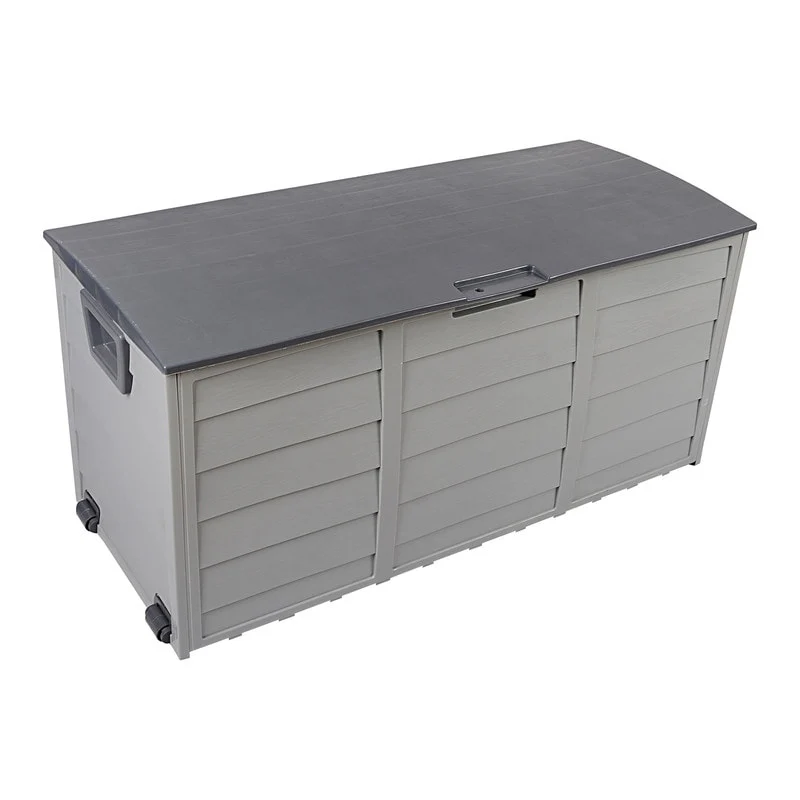 75 Gal 260L Outdoor Garden Plastic Storage Box Grey